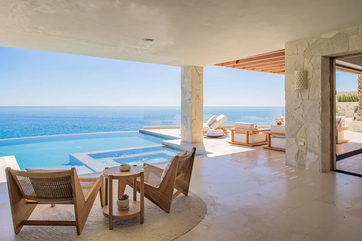 Ocean terrace and infinity pool